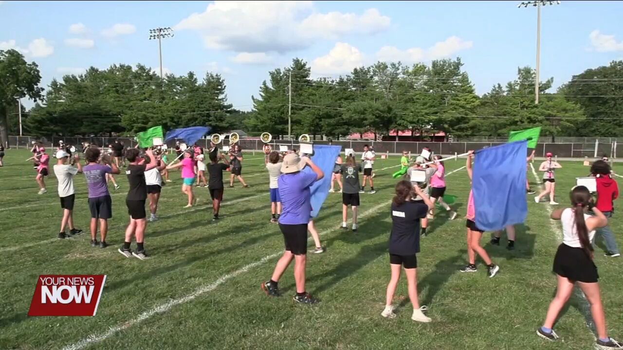 Shawnee High School Marching Band is perfecting their festival show for the upcoming season